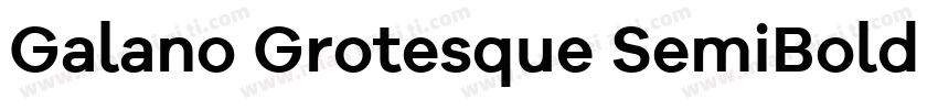Galano Grotesque SemiBold Italic字体转换